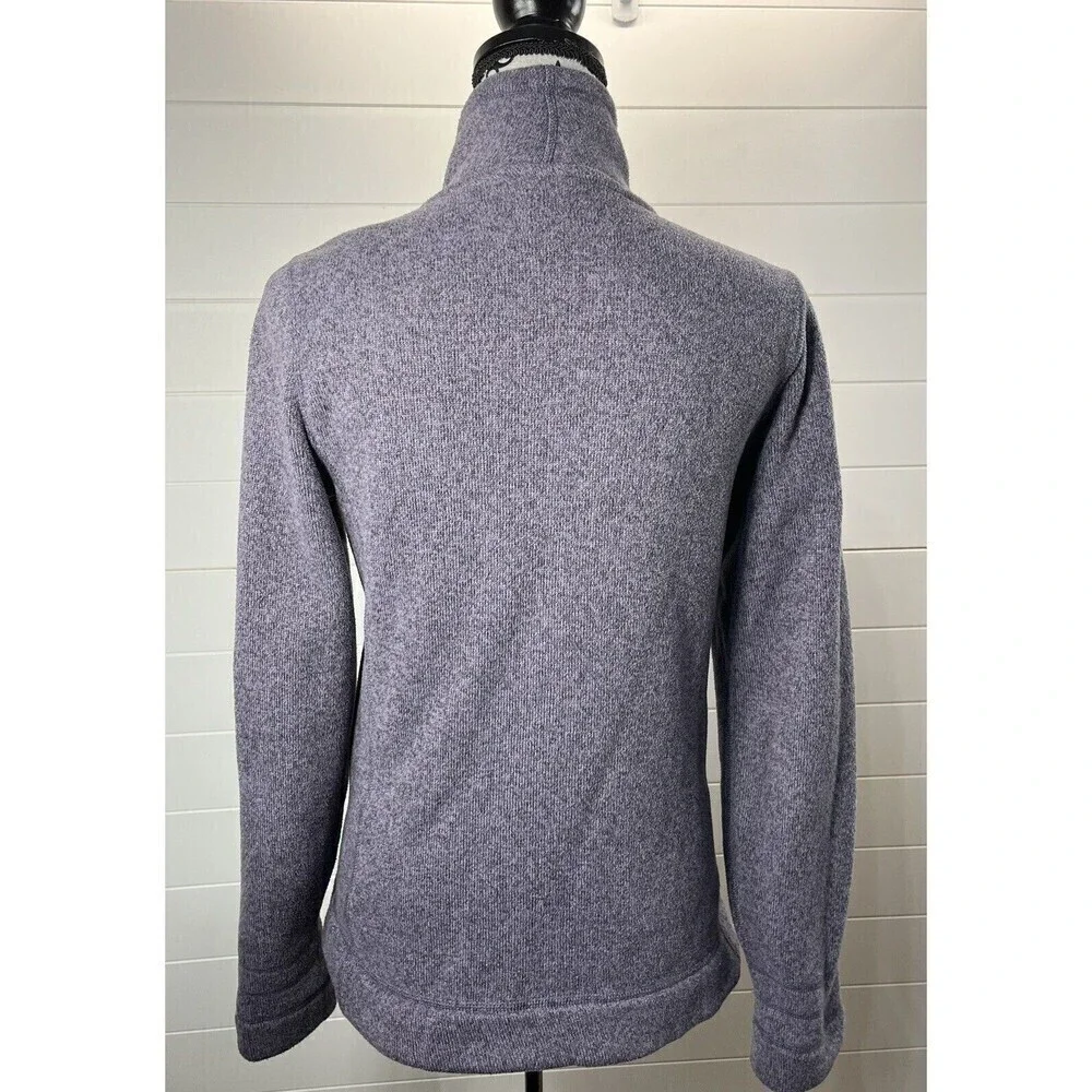 The North Face Knit Fleece Jacket Womens Lavender S Zip Front Pockets CorpCore - Picture 7 of 13